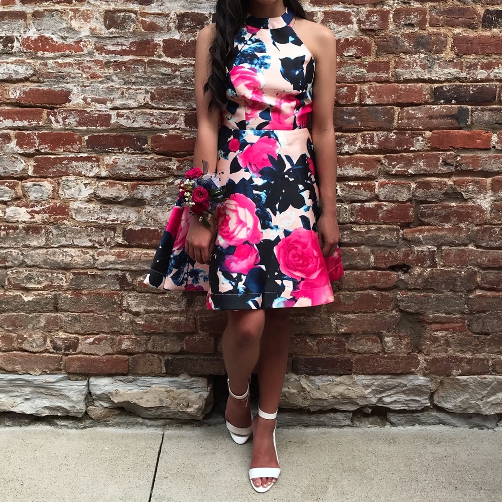 Floral Homecoming/Formal/Prom Dress
